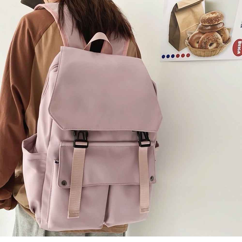 Source Unknown Light Lilac Flap Backpack for Wome… - image 4